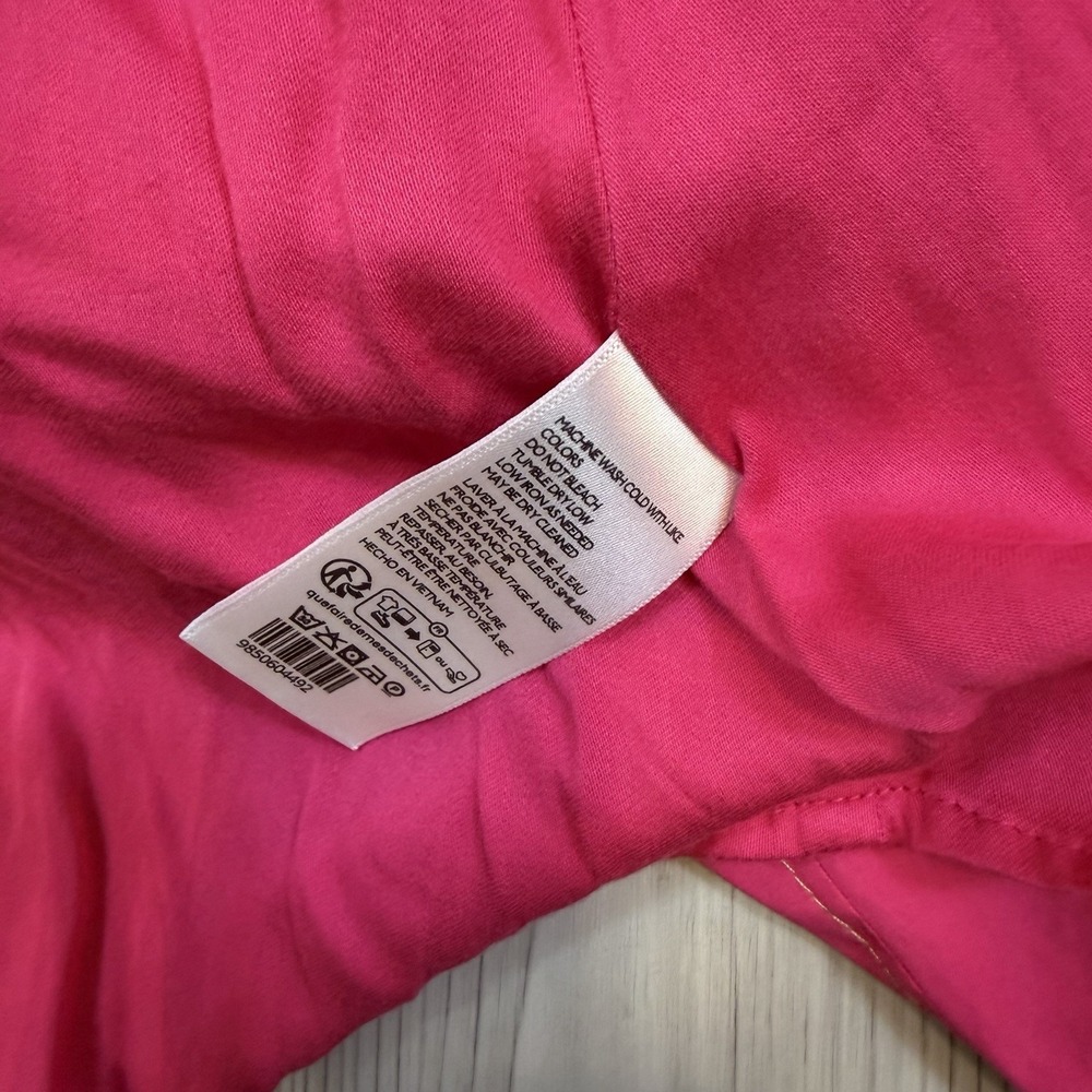 By Anthropologie Sleeveless Plunge Drop-Waist A-Line Mini Dress Pink Small $158 - Picture 15 of 15